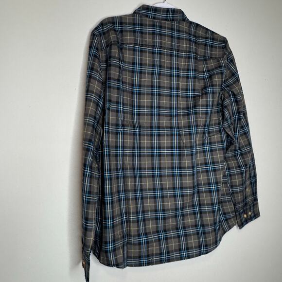 Alesbury Long Sleeve Gray Blue Button Up Shirt Men’s Cotton NWT Size Medium Tall - Picture 5 of 9